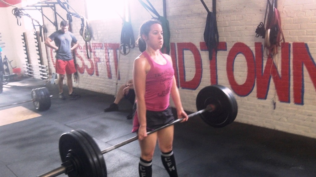 Deadlift day. "Train like a Goddess" to quote Hope's shirt