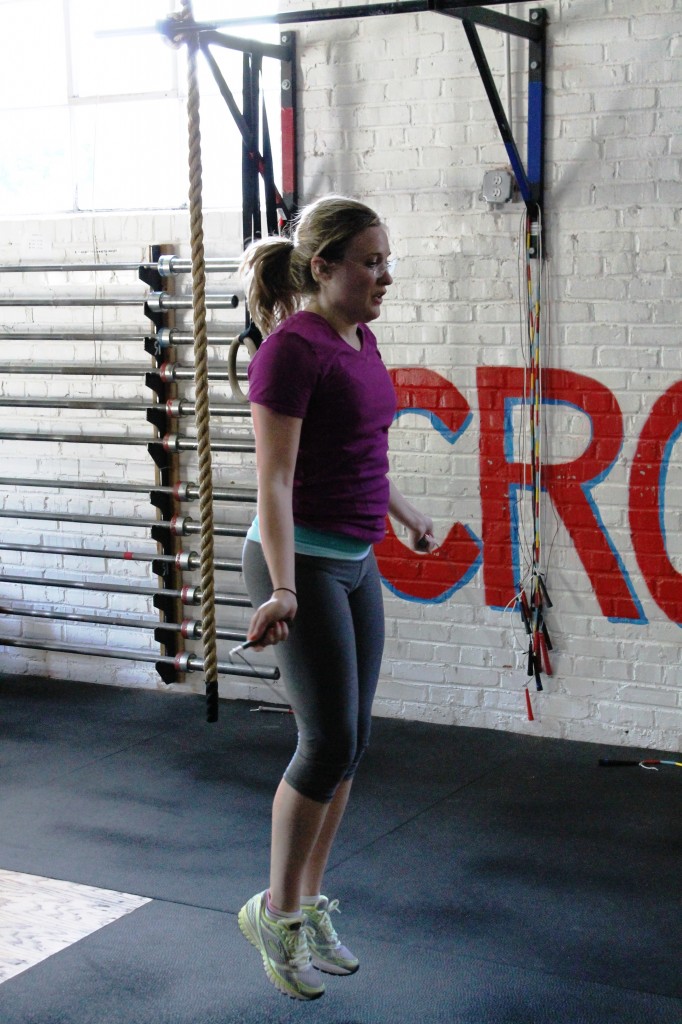 Anne-Marie hitting her Single Unders. A skill often forgotten once Double Unders are achieved.