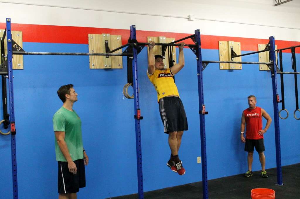 Emilio is back in action. Working on strict pullups.
