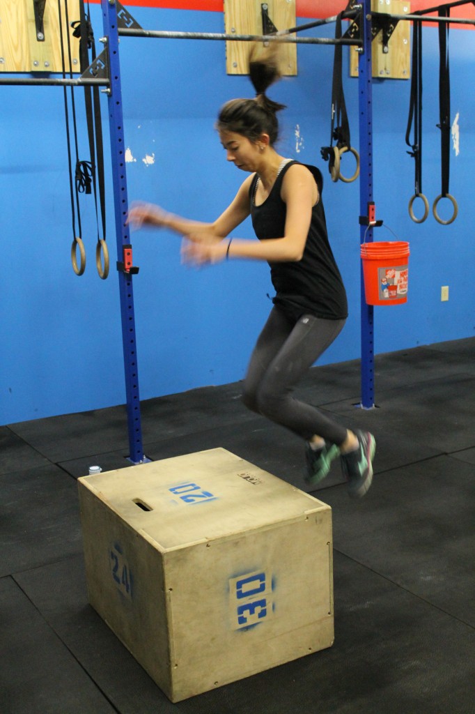 Dan-Thuy making box jumps look easy.
