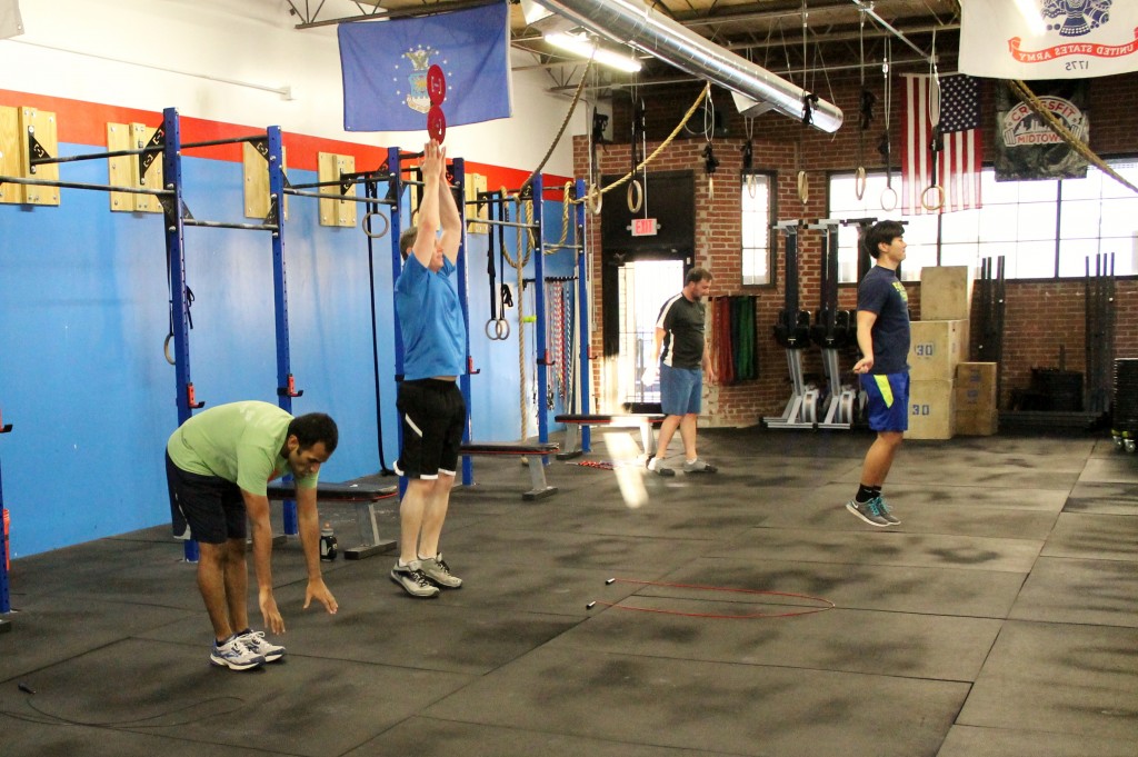 Double Unders and Burpees still to come in 2015 Open. 