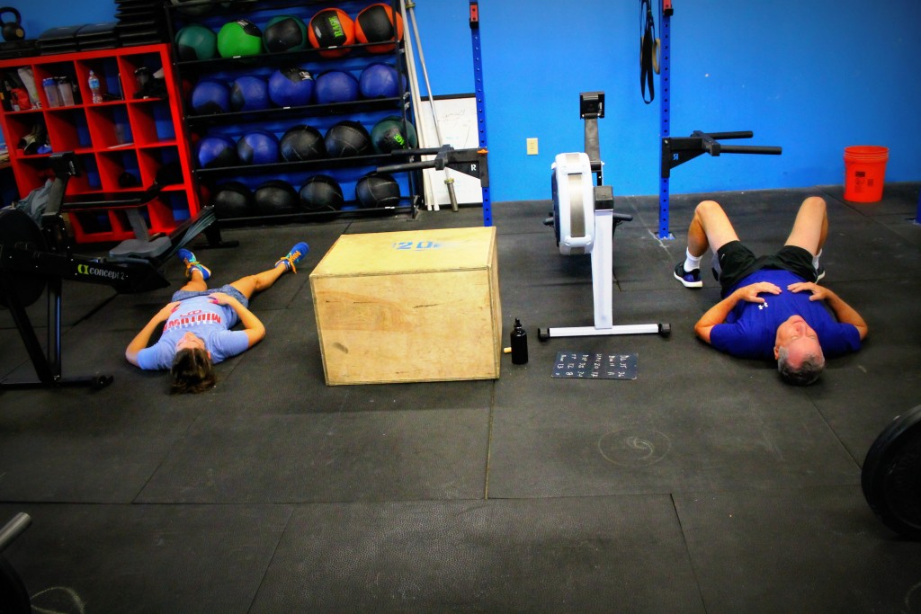 Darcy and Kit post WOD recovery