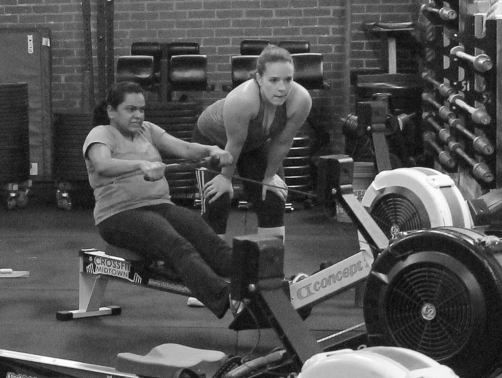 Sandhya and Maria. Next Thursday 11/19 is Bring-A-Friend Day! Invite a friend or co-worker to join your for the WOD.