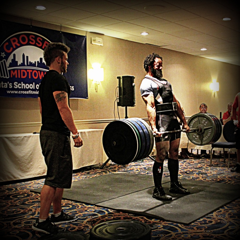 Coach Mike PR Deadlift of 485# at the TFC Powerlifting meet.